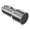 Winner Group - Caricabatterie da auto 2xUSB-C Power Delivery 60W argento