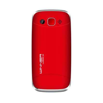Winner Group - Cellulare per anziani 1600 mAh rosso