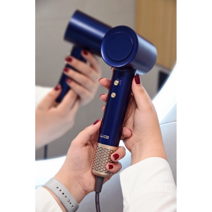 Winner Group - Haartrockner mit Ionisator Elegance Air 1600W/230V blau SCHUKO