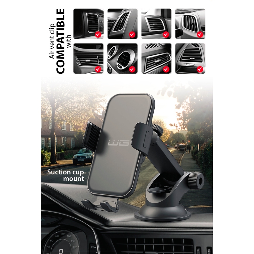 Winner Group - Kabelloses Ladegerät und Halterung für Auto 15W