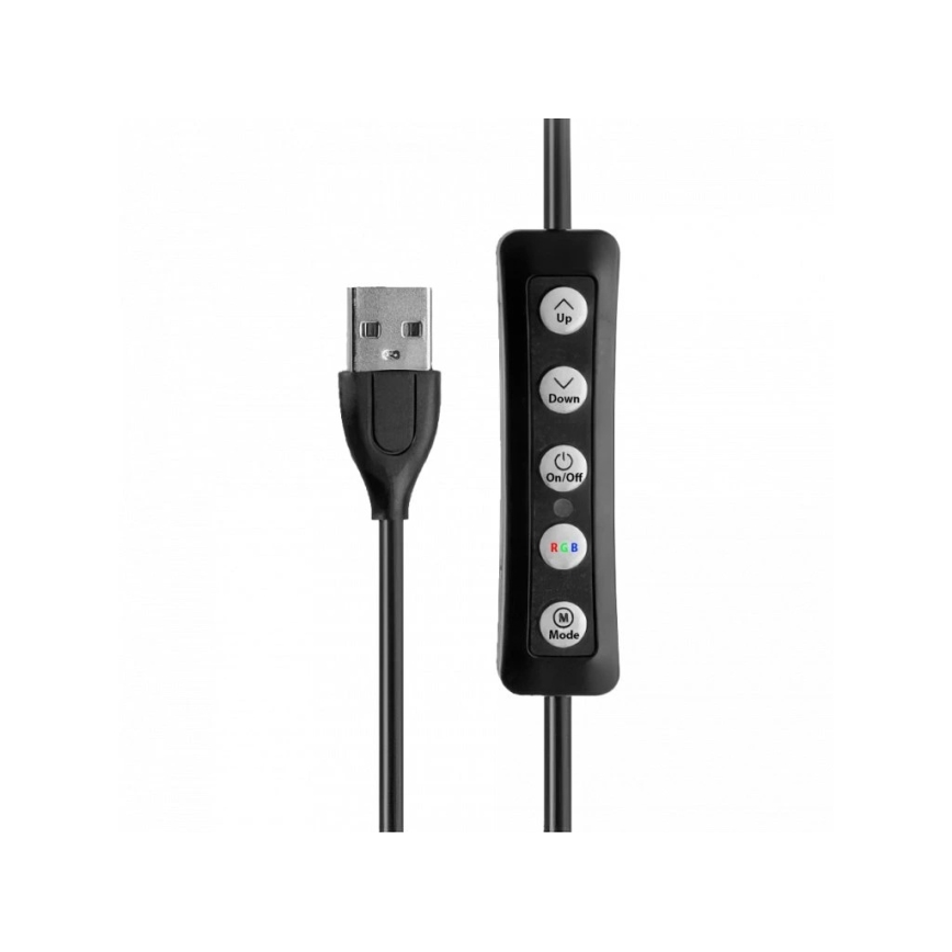 Winner Group - Lampada da terra LED RGB dimmerabile con treppiede e supporto per vlog LED/10W/5V