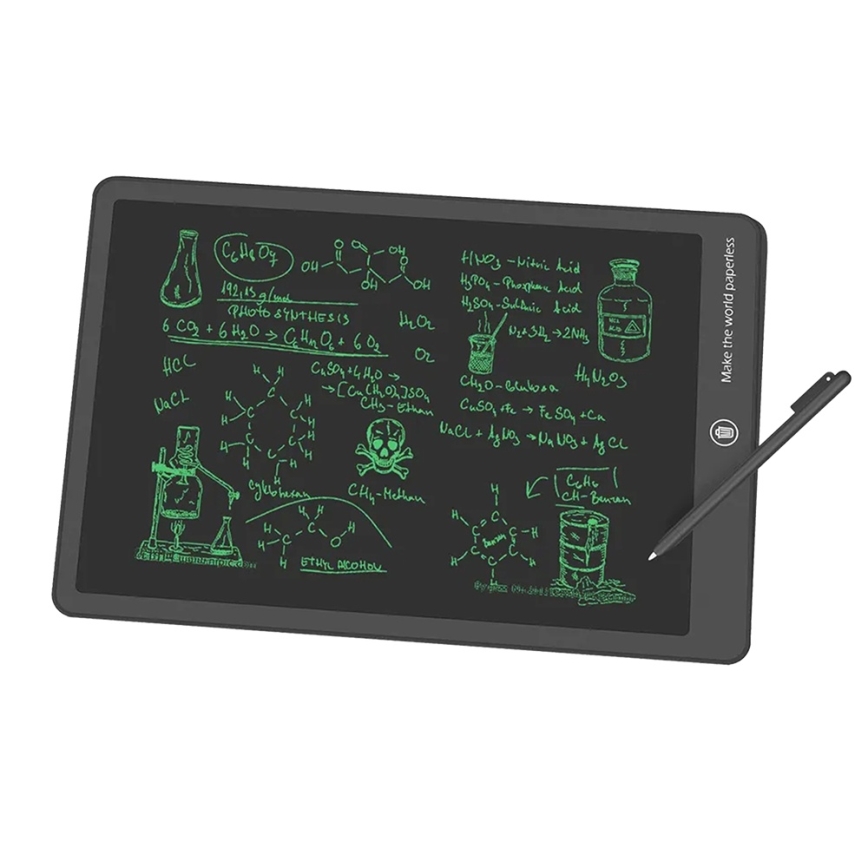 Winner Group - Lavagna elettronica da disegno 15" 1xCR2032 nero
