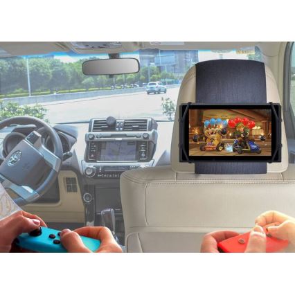 Winner Group - Porta tablet in velcro per auto nero