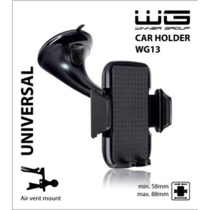 Winner Group - Porta telefono per auto per windshield nero
