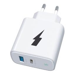 Winner Group - Schnellladeadapter 1xUSB-C + 1xUSB-A Power Delivery 38W weiß