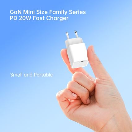 Winner Group - Schnellladeadapter 1xUSB-C PD 20W + USB-Kabel USB-C / USB-C 1m