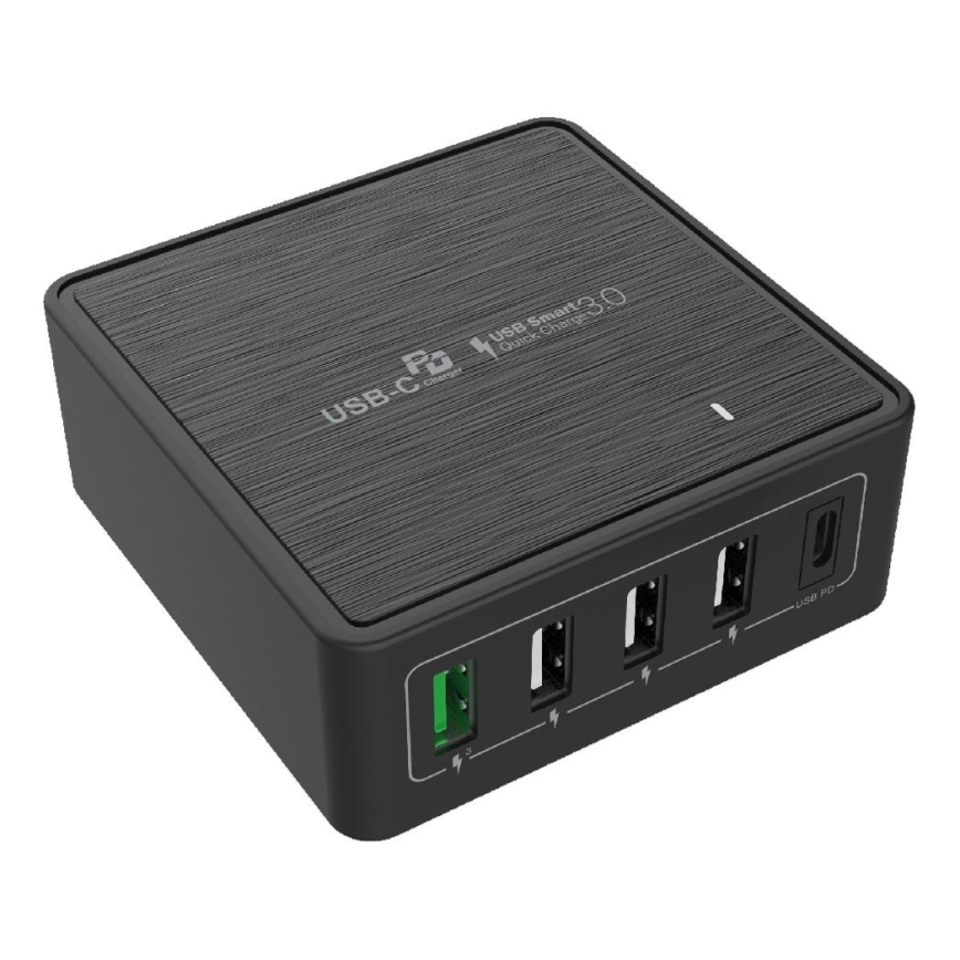 Winner Group - Schnellladeadapter 5xUSB-C Power Delivery 60W schwarz