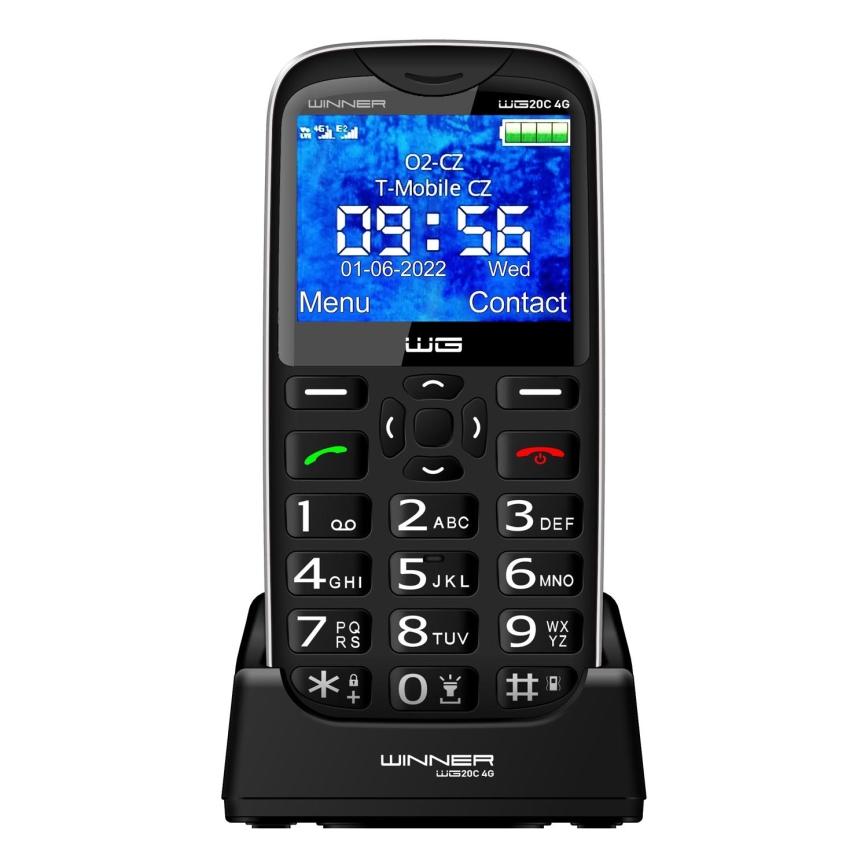 Winner Group - Senioren-Mobiltelefon 1600 mAh schwarz