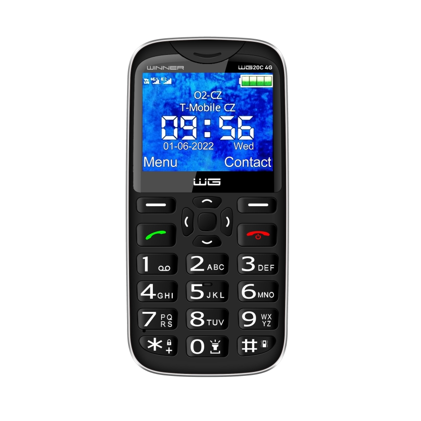 Winner Group - Senioren-Mobiltelefon 1600 mAh schwarz