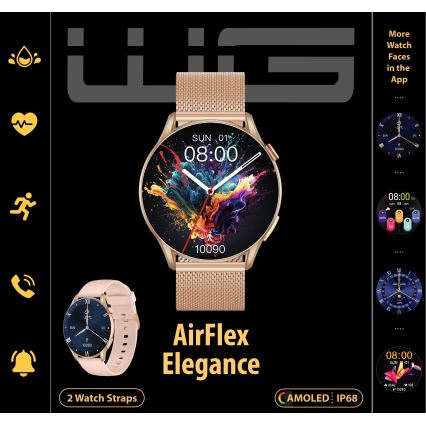 Winner Group - Smartwatch AirFlex 2 Elegance 280 mAh IP68 oro
