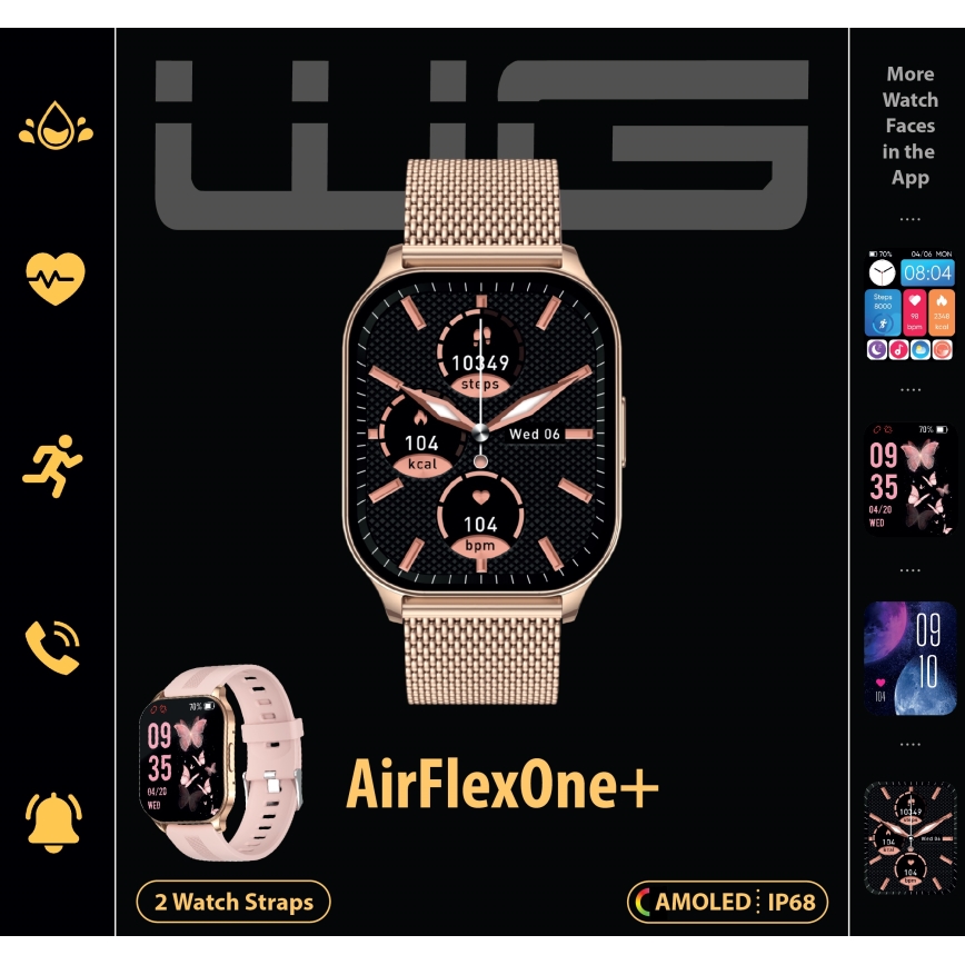 Winner Group - Smartwatch AirFlexOne+ 300 mAh IP68 oro