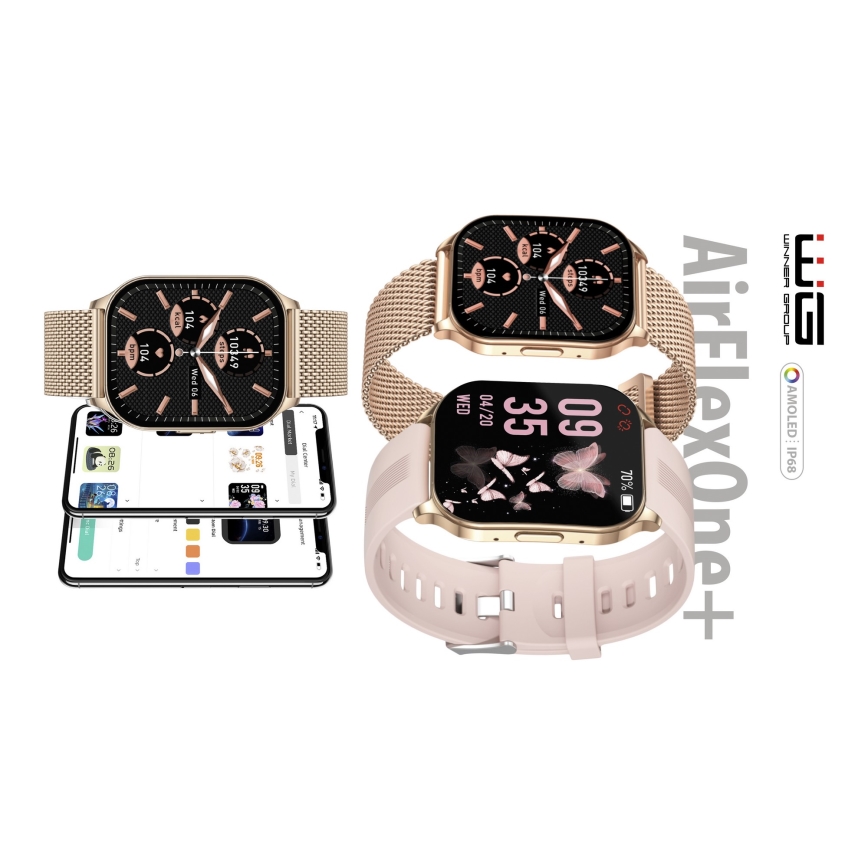Winner Group - Smartwatch AirFlexOne+ 300 mAh IP68 oro