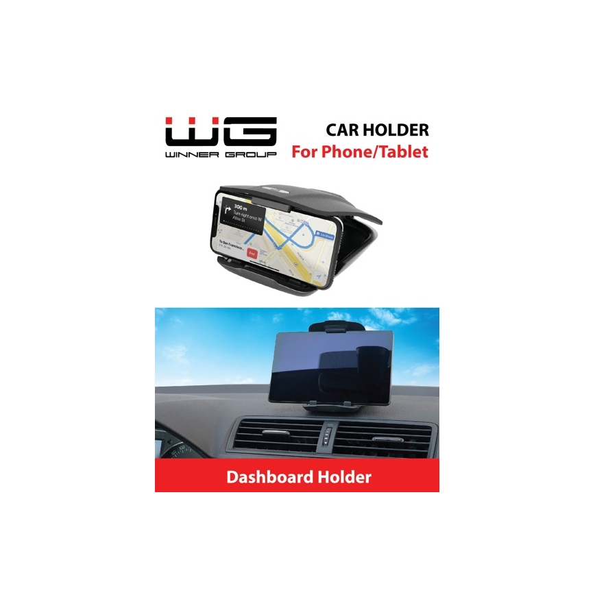 Winner Group - Support téléphone de voiture avec ventouse noir