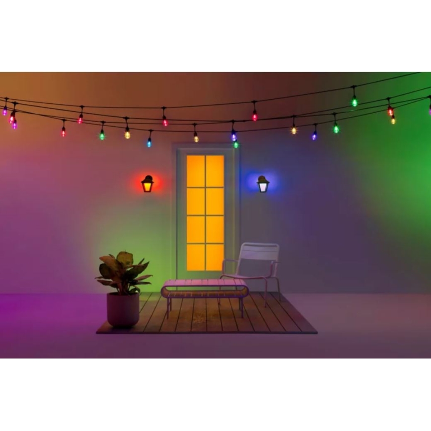 WiZ - Applique murale LED RGBW extérieure à intensité variable LED/9,5W/230V 2700-5000K IP44 Wi-Fi