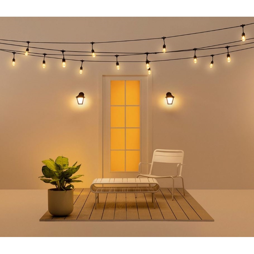 WiZ - Applique murale LED RGBW extérieure à intensité variable LED/9,5W/230V 2700-5000K IP44 Wi-Fi