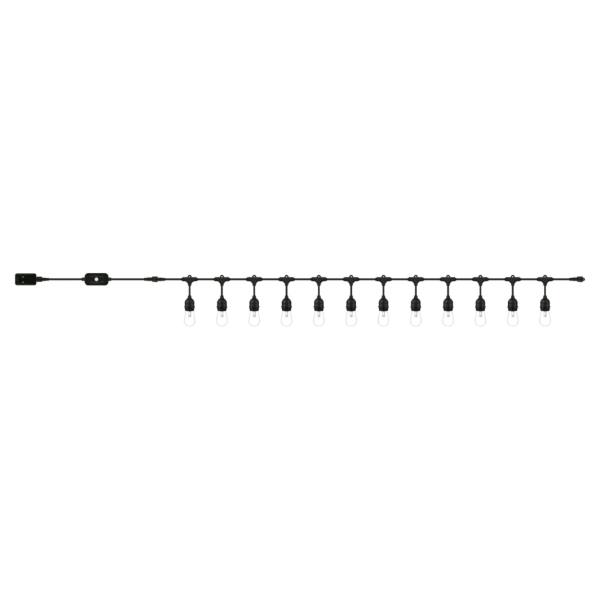 WiZ - Dimmbare-LED-RGBW-Kette für den Außenbereich 12xLED 14,4m IP65 2700-5000K WLAN