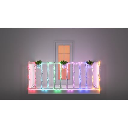 WiZ - Dimmbare LED-RGBW-Lichterkette für den Outdoor-Bereich 160xLED 20m IP44 2700-5000K Wi-Fi