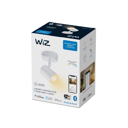 WiZ - Faretto LED dimmerabile IMAGEO 1xGU10/4,9W/230V 2700-6500K CRI 90 Wi-Fi bianco