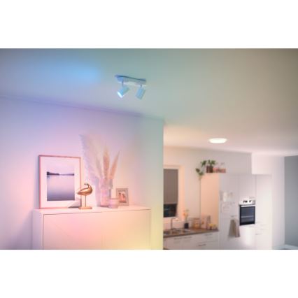 WiZ - Faretto LED dimmerabile IMAGEO 2xGU10/4,9W/230V 2700-6500K Wi-Fi CRI 90 bianco