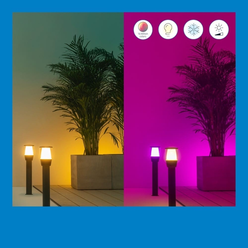 WiZ - Lampada da esterno dimmerabile LED RGBW ELPAS LED/4,8W/12/230V 2700-5000K IP65 Wi-Fi