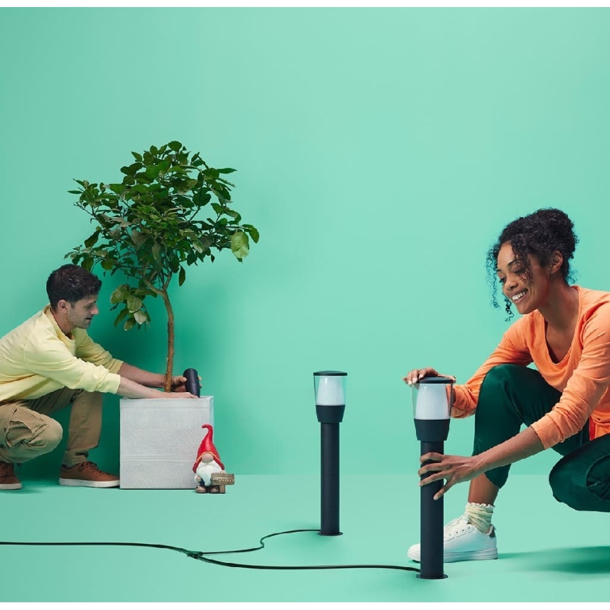 WiZ - Lampe extérieure LED RGBW dimmable ELPAS LED/4,8W/12/230V 2700-5000K IP65 Wi-Fi