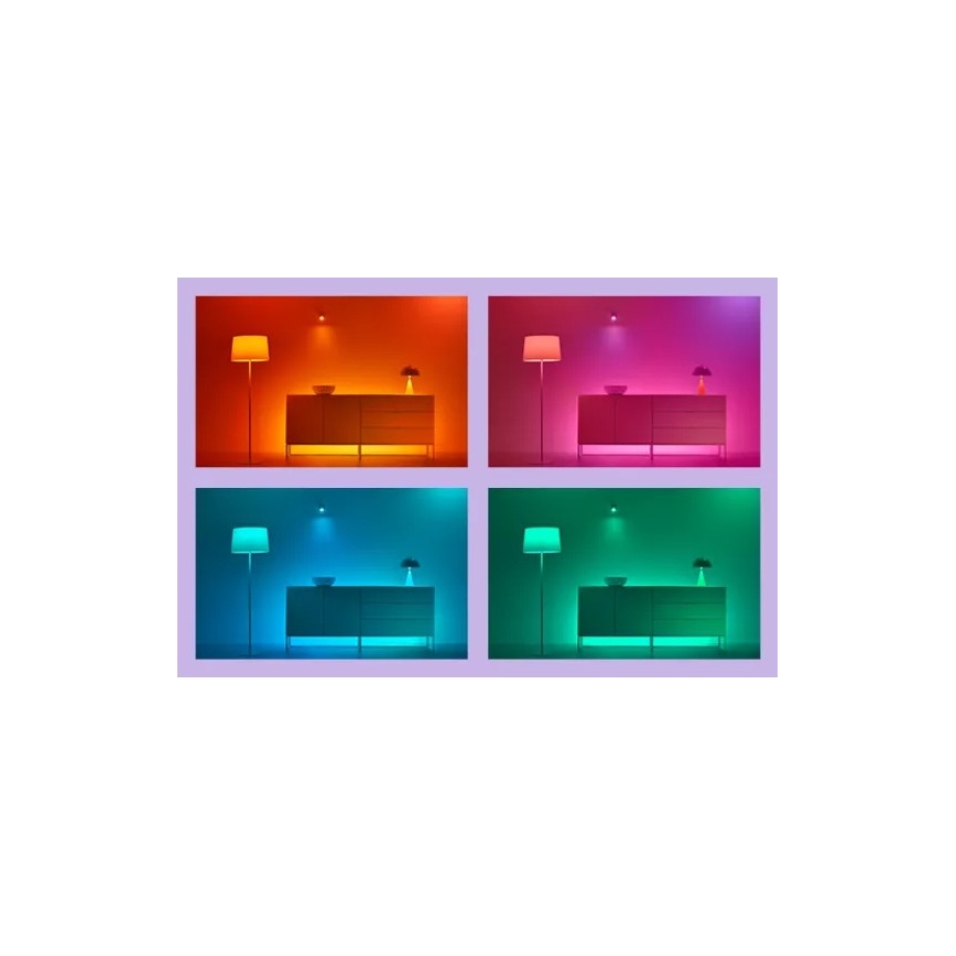 WiZ - Lampada da terra dimmerabile LED RGBIC GRADIENT LED/9,7W/230V 2700-6500K Wi-Fi