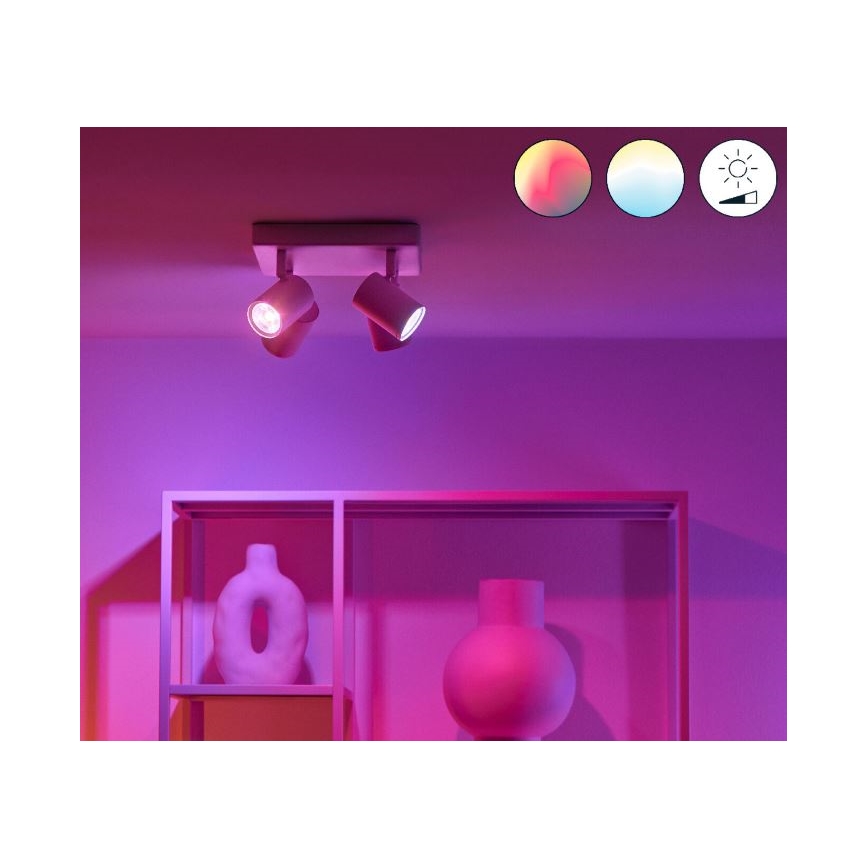 WiZ - LED RGBW dimmbare Einbauleuchte IMAGEO 4xGU10/4,9W/230V 2200-6500K Wi-Fi CRI 90 weiß