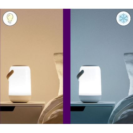 WiZ - LED RGBW dimmbare tragbare Lampe MOBILE LED/13,5W/5V 2200-6500K Wi-Fi 1800 mAh