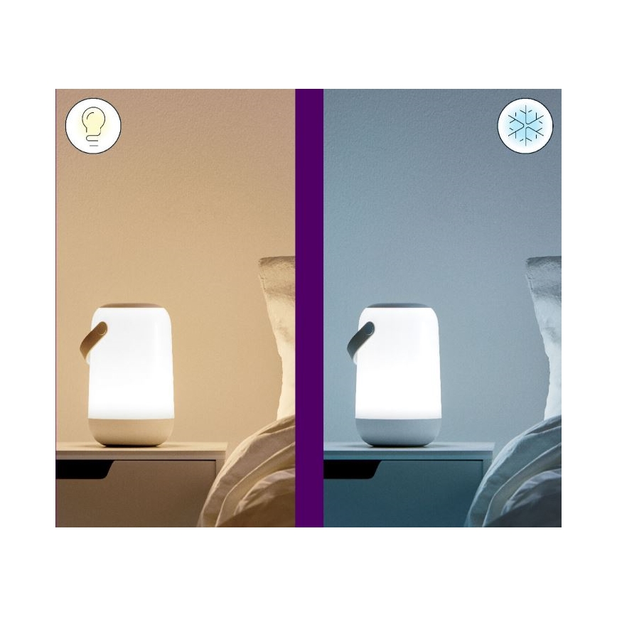 WiZ - LED RGBW dimmbare tragbare Lampe MOBILE LED/13,5W/5V 2200-6500K Wi-Fi 1800 mAh