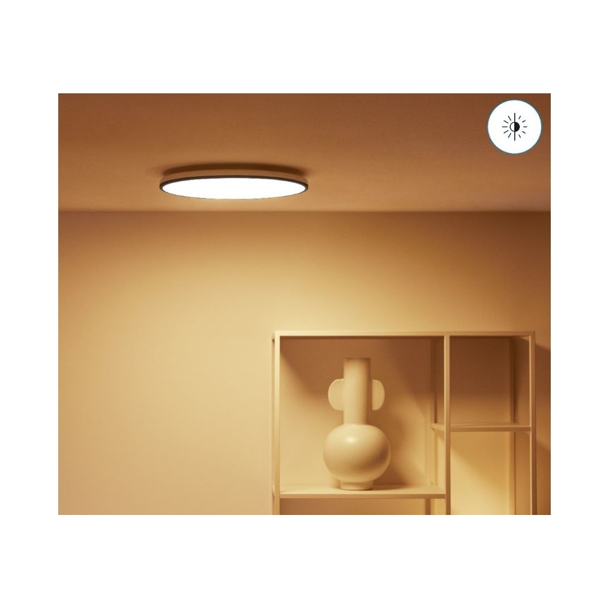 WiZ - LED RGBW Plafoniera dimmerabile RUNE LED/21W/230V 2200-6500K Wi-Fi nero
