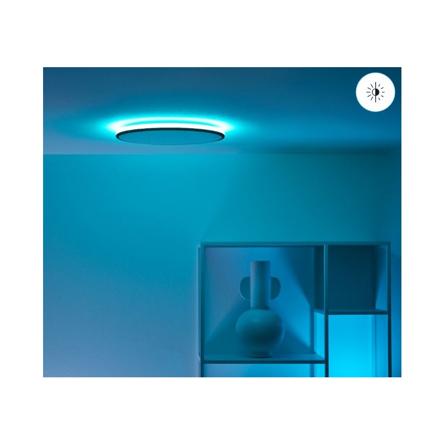 WiZ - LED RGBW Plafoniera dimmerabile RUNE LED/21W/230V 2200-6500K Wi-Fi nero