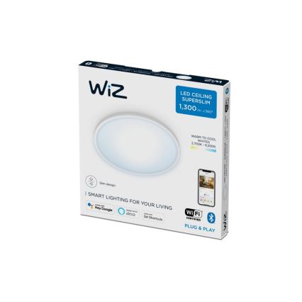 WiZ - Plafoniera LED dimmerabile SUPERSLIM LED/14W/230V 2700-6500K Wi-Fi bianco