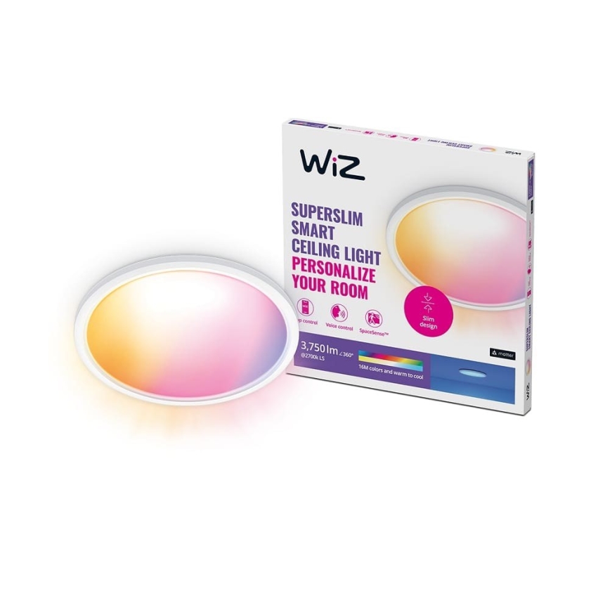 WiZ - Plafoniera LED RGB dimmerabile SUPERSLIM LED/32W/230V 2700-6500K Wi-Fi bianco