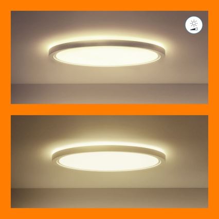 WiZ - Plafonnier à intensité variable LED RVB SUPERSLIM LED/22W/230V 2700-6500K Wi-Fi blanc