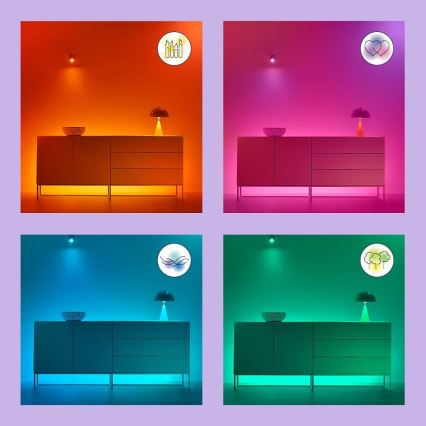 WiZ - Plafonnier à intensité variable LED RVB SUPERSLIM LED/22W/230V 2700-6500K Wi-Fi blanc