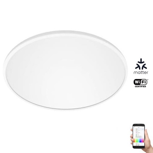 WiZ - Plafonnier à intensité variable LED RVB SUPERSLIM LED/32W/230V 2700-6500K Wi-Fi blanc