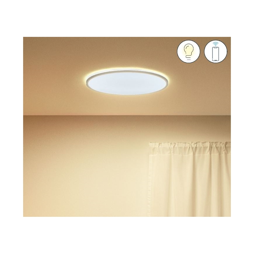 WiZ - Plafonnier LED à intensité variable SUPERSLIM LED/22W/230V 2700-6500K Wi-Fi blanc