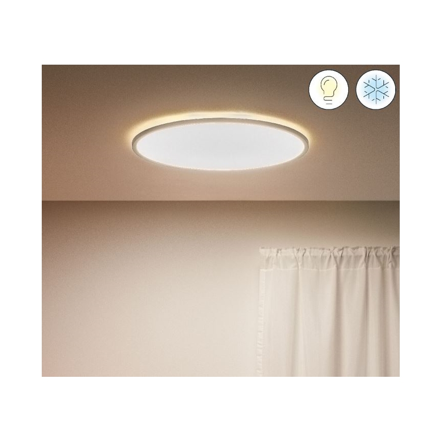 WiZ - Plafonnier LED à intensité variable SUPERSLIM LED/32W/230V 2700-6500K Wi-Fi blanc