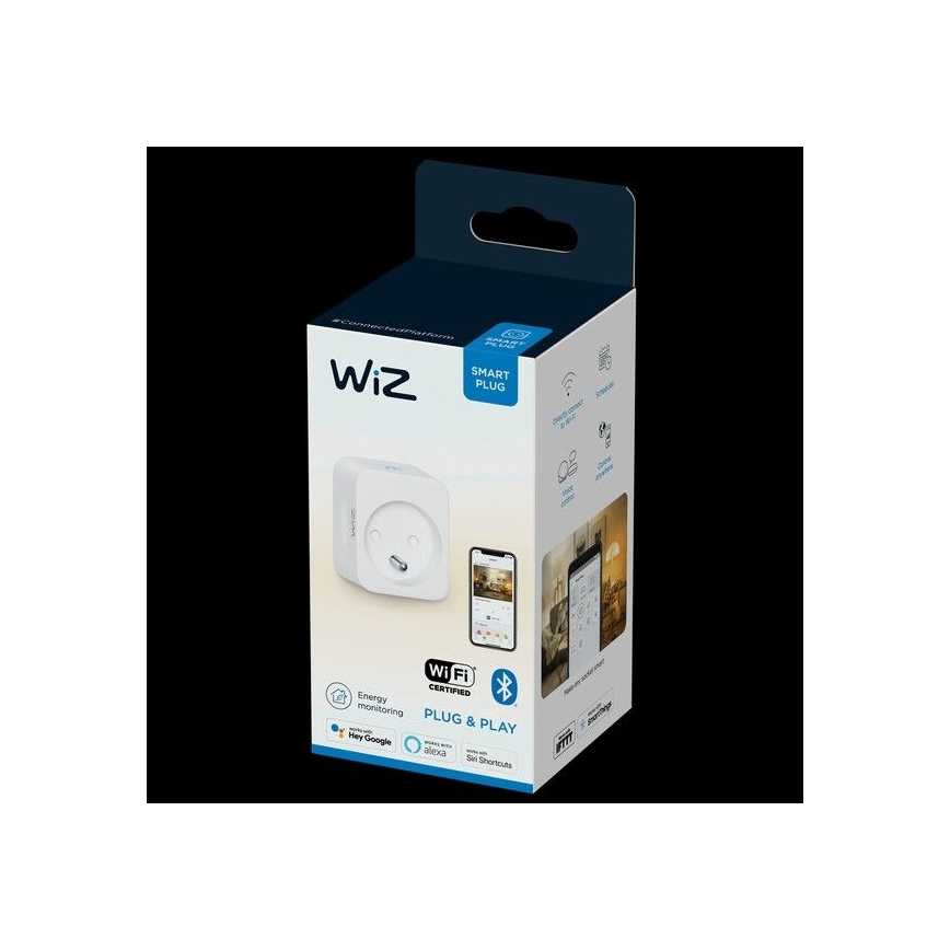 WiZ - Prise connectée E 2300W + compteur d'énergie Wi-Fi