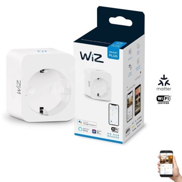 WiZ - Prise connectée F 2300W Wi-Fi SCHUKO