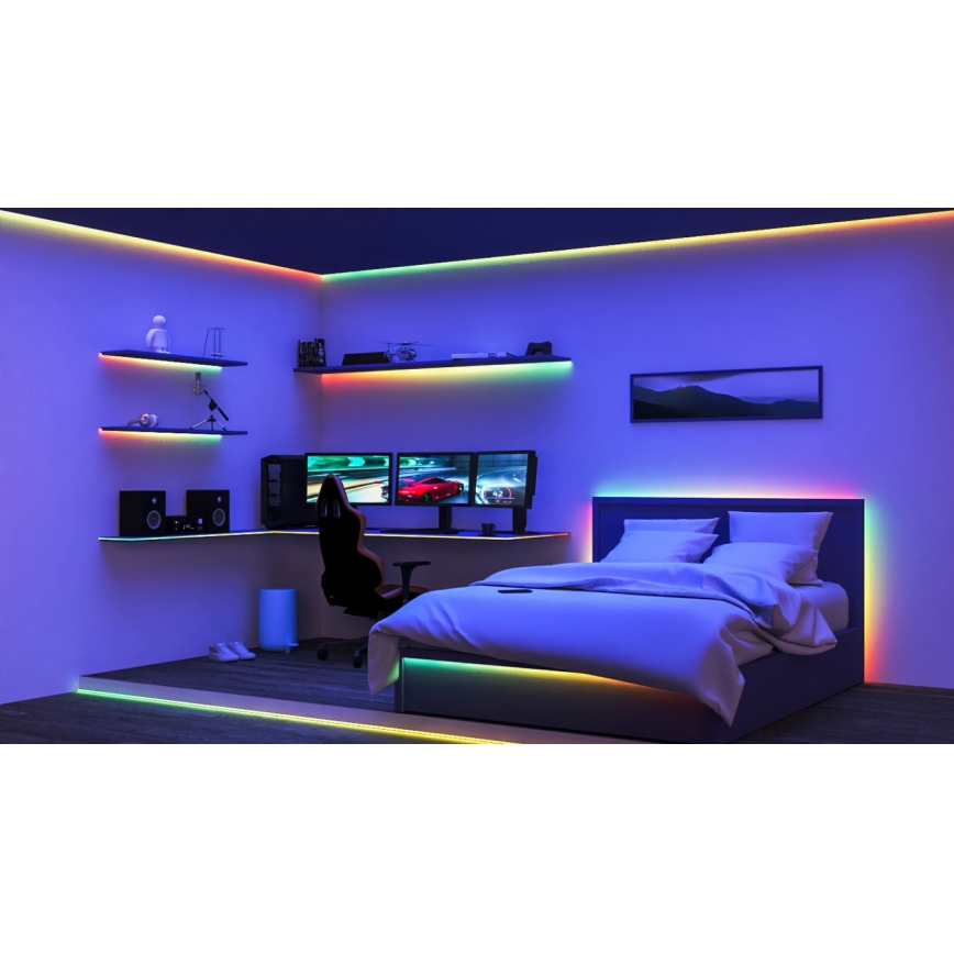 WiZ - Ruban RGBIC à intensité variable 10m LED/21W/230V 2700-6500K Wi-Fi