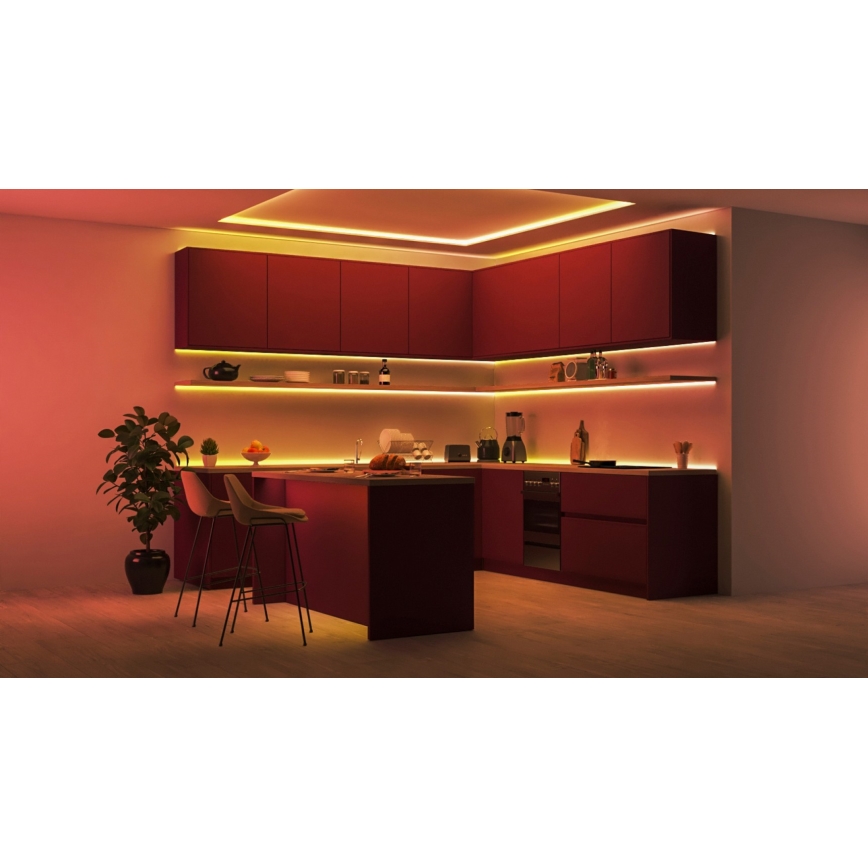 WiZ - Ruban RGBIC à intensité variable 10m LED/21W/230V 2700-6500K Wi-Fi