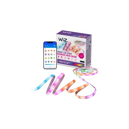 WiZ - Ruban RGBIC à intensité variable 10m LED/21W/230V 2700-6500K Wi-Fi