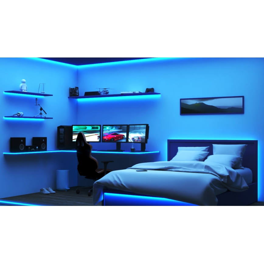 WiZ - Ruban RGBW à intensité variable 10m LED/12W/230V 2700-6500K Wi-Fi