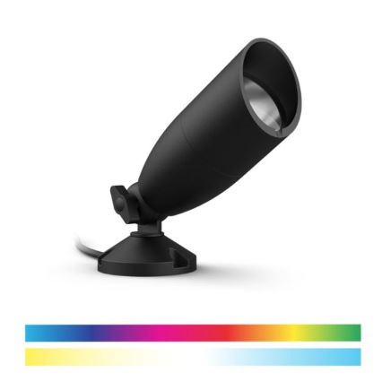 WiZ - Spot d'extérieur RGBW à intensité variable SPOT LED/4W/12V 2700K-5000K IP65 Wi-Fi