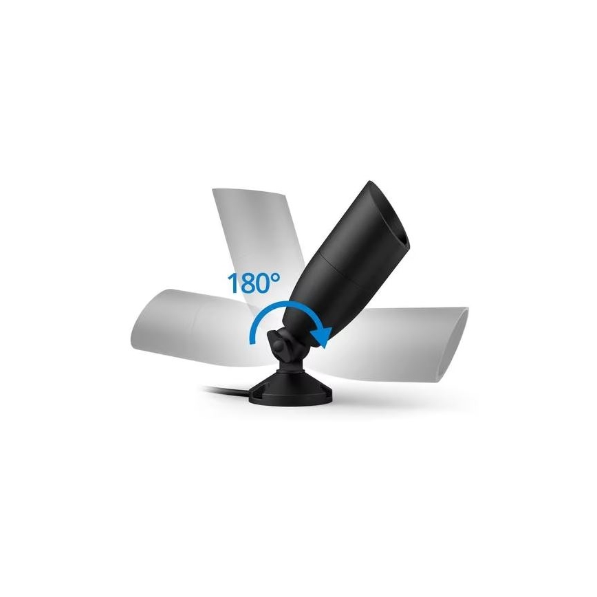 WiZ - Spot d'extérieur RGBW à intensité variable SPOT LED/4W/12V 2700K-5000K IP65 Wi-Fi