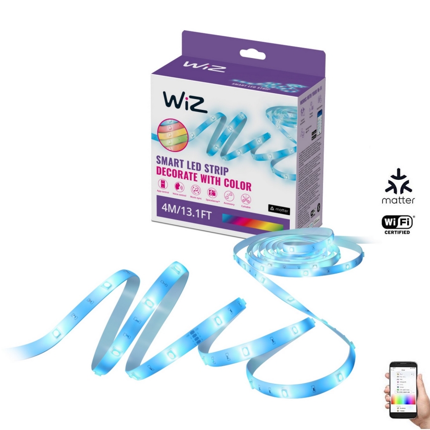 WiZ - Striscia LED RGBW dimmerabile 4m LED/6,5/230V 2700-6500K Wi-Fi