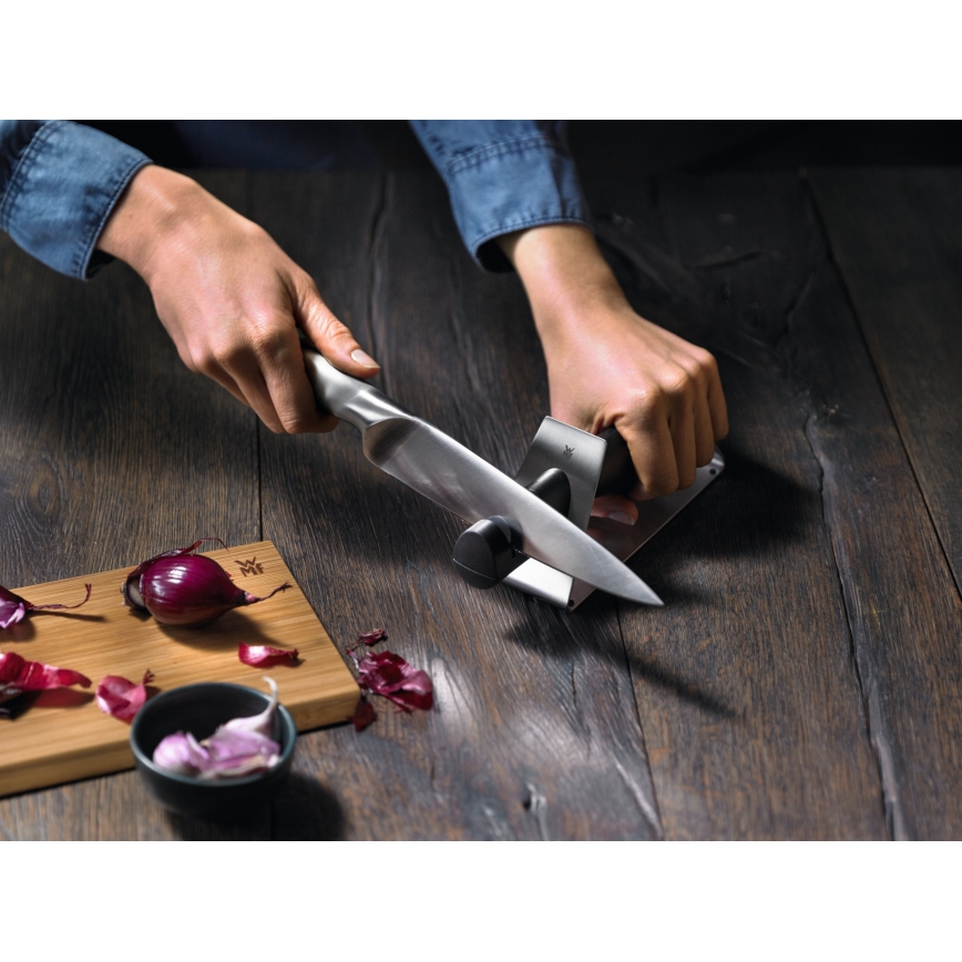 WMF - Aiguiseur de couteaux GOURMET 22,3 cm noir/acier inoxydable