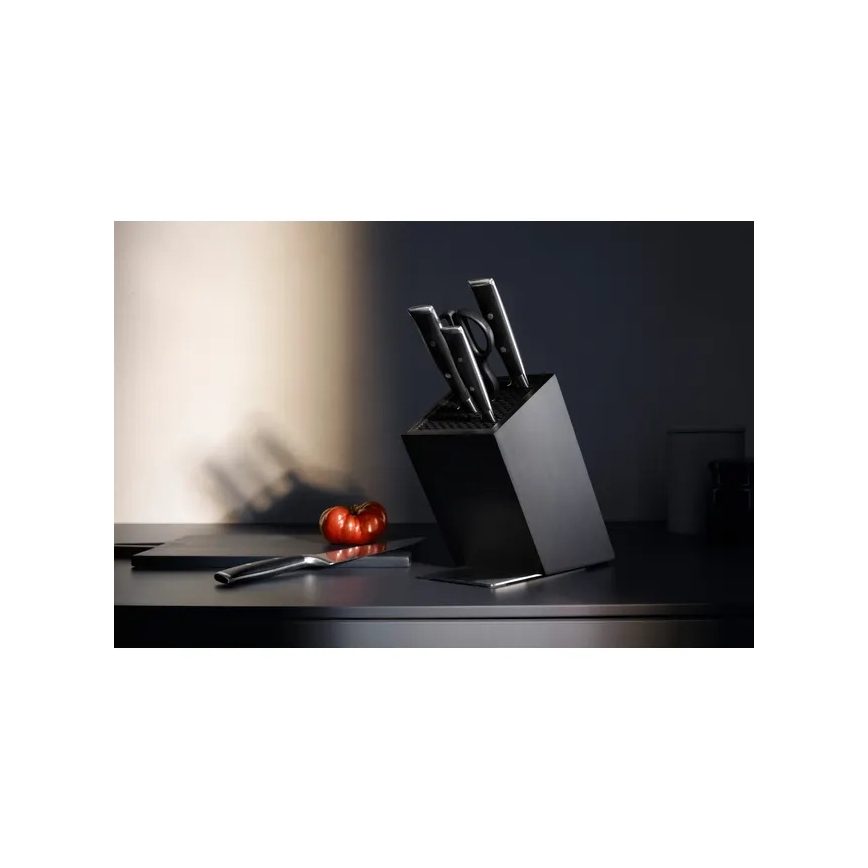 WMF - Ensemble de 6 couteaux de cuisine GRAND CLASS avec bloc à couteaux