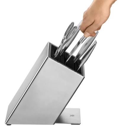 WMF - Ensemble de 6 couteaux de cuisine GRAND GOURMET avec bloc